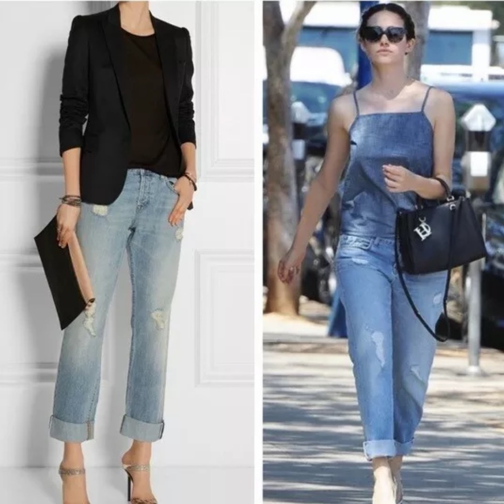 J Brand Sonny Blissful Jean Size 24 Distressed Light Wash Emmy Rossum Shameless